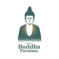 Boeddha purnima feestelijk achtergrond vieren heer verjaardag vector