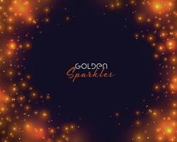 gloeiend gouden sparkles achtergrond met tekst ruimte vector