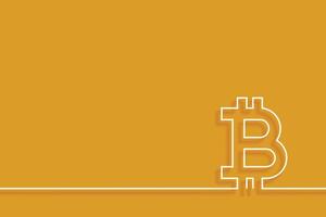 minimalistische stijl bitcoin technologie achtergrond vector