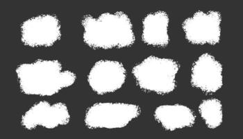 wit abstract grunge vlekken verzameling vector