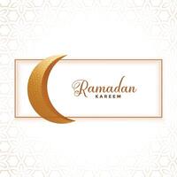 maan decoratie banier voor Ramadan kareem festival vector