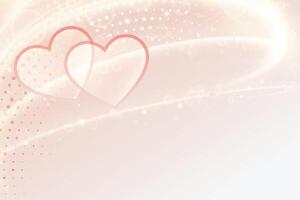 mooi harten banier met tekst ruimte voor valentijnsdag dag vector