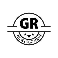 brief gr logo. gr logo ontwerp vector illustratie voor creatief bedrijf, bedrijf, industrie. pro vector