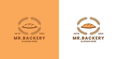 bakkerij logo ontwerp sjabloon voor restaurant vector