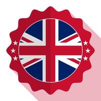 Verenigde koninkrijk kwaliteit embleem, label, teken, knop. vector illustratie.