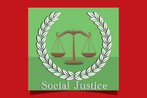 sociaal gerechtigheid of menselijk rechten. vector