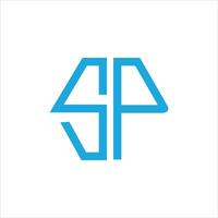 sp en ps brief logo ontwerp sjabloon. sp, ps eerste gebaseerd alfabet icoon logo ontwerp vector