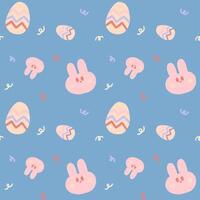 Pasen ei met konijn naadloos parter. patroon voor textiel, omhulsel papier, achtergronden, achtergronden vector