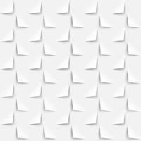 witte achtergrond 3D-papierstijl, naadloos patroon vector