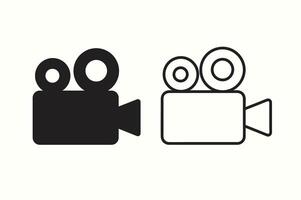 film camera icoon vector illustratie