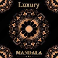 gouden luxe mandala achtergrond ontwerp vector