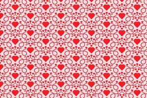 rood liefde romantisch structuur valentijnsdag dag, abstract harten wervelingen patroon, gekruld hart herhalen achtergrond, bloeit wervelende romance naadloos omhulsel papier, lief elegant digitaal kleding stof vector