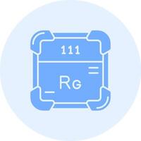 roentgenium solide duo afstemmen icoon vector