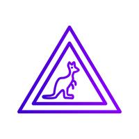 Vector wilde dieren kruising pictogram