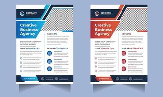 corporate business flyer ontwerp, digitaal marketingbureau premium vector