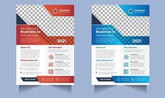 corporate business flyer ontwerp, digitaal marketingbureau premium vector