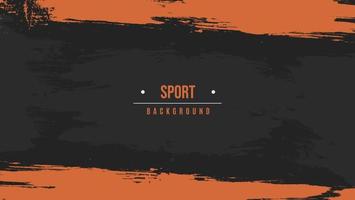 minimale sport abstracte oranje frame kras grunge textuur in grijze achtergrond vector
