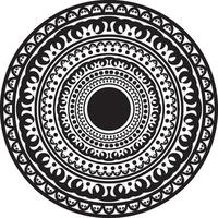 zwart mandala ornament vector