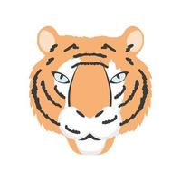 tijger hoofd dier vector