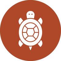 schildpad glyph cirkel icoon vector