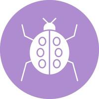 insect glyph cirkel icoon vector