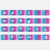 verzameling van geslacht logos vector