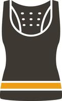 tank top glyph twee kleur icoon vector