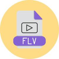 flv vlak cirkel icoon vector