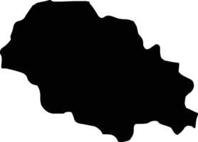 caska Macedonië silhouet kaart vector