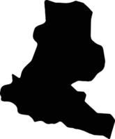 chimbu Papoea nieuw Guinea silhouet kaart vector