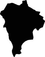 geita Verenigde republiek van Tanzania silhouet kaart vector