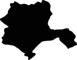 konya kalkoen silhouet kaart vector