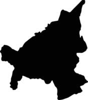 loei Thailand silhouet kaart vector