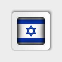 Israël vlag knop vlak ontwerp vector