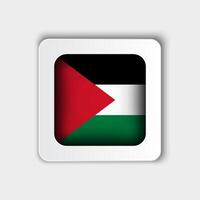 Palestina vlag knop vlak ontwerp vector