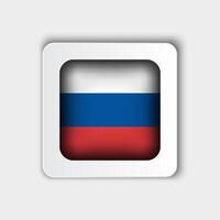 Rusland vlag knop vlak ontwerp vector