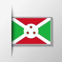 vector rechthoekig Burundi vlag achtergrond