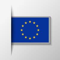 vector rechthoekig Europese unie vlag achtergrond