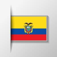 vector rechthoekig Ecuador vlag achtergrond