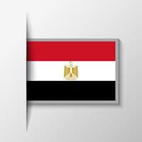 vector rechthoekig Egypte vlag achtergrond