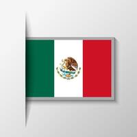 vector rechthoekig Mexico vlag achtergrond