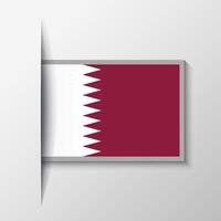 vector rechthoekig qatar vlag achtergrond