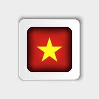 Vietnam vlag knop vlak ontwerp vector