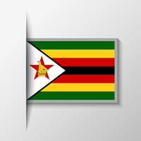 vector rechthoekig Zimbabwe vlag achtergrond