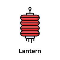 krijgen uw houden Aan deze creatief ontworpen icoon van Chinese lantaarn vector