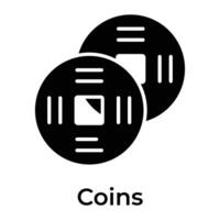 oude Chinese oud goud munten vector ontwerp voor uw websites, mobiel apps en presentatie