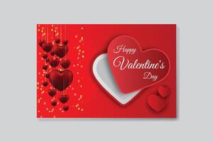vector gelukkig valentijnsdag dag elegant liefde achtergrond ontwerp