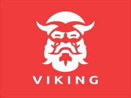 viking logo ontwerp icoon symbool vector sjabloon. menselijk viking logo vector.