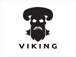 viking logo ontwerp icoon symbool vector sjabloon. menselijk viking logo vector.