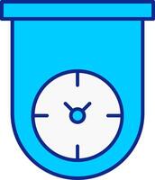 keuken timer blauw gevulde icoon vector